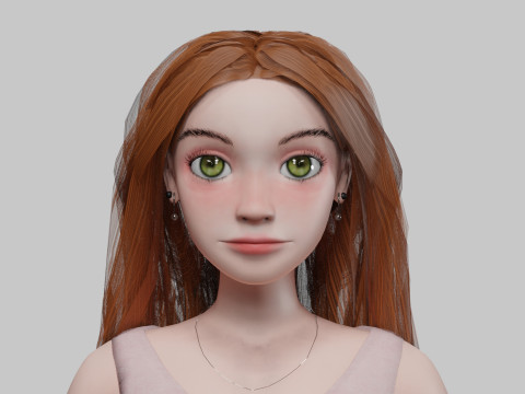 Pretty lovely girl V29264 Modelo 3D