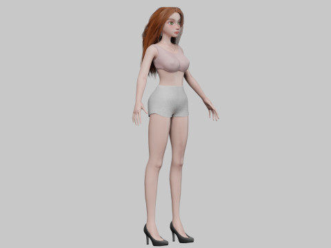 Pretty lovely girl V29264 Modelo 3D