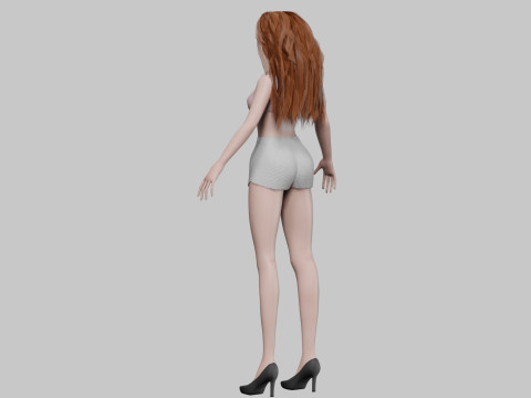 Pretty lovely girl V29264 Modelo 3D