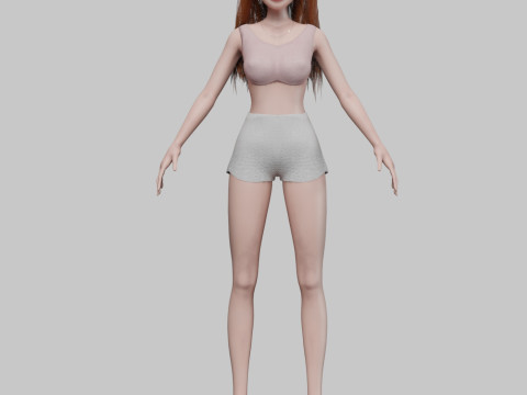 Pretty lovely girl V29264 Modelo 3D