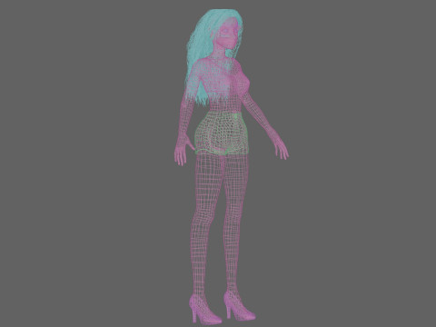 Pretty lovely girl V29264 Modelo 3D