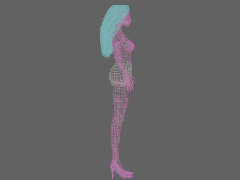 Pretty lovely girl V29264 Modelo 3D