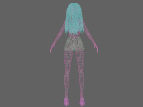 Pretty lovely girl V29264 Modelo 3D