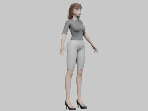 Pretty standard girl V29972 Modelo 3D