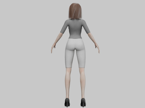 Pretty standard girl V29972 Modelo 3D