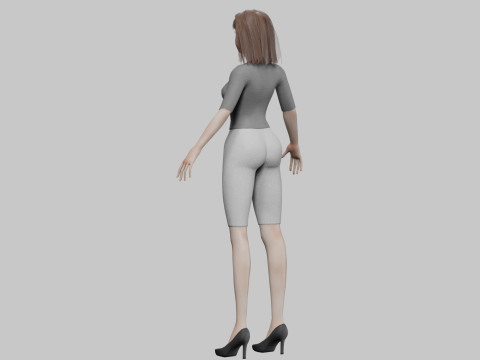 Pretty standard girl V29972 Modelo 3D