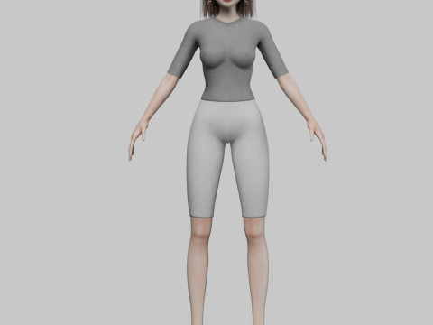 Pretty standard girl V29972 Modelo 3D