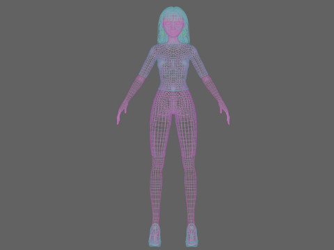 Pretty standard girl V29972 Modelo 3D