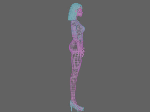 Pretty standard girl V29972 Modelo 3D