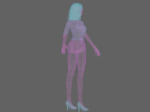 Pretty standard girl V29972 Modelo 3D