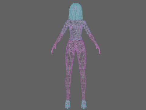 Pretty standard girl V29972 Modelo 3D