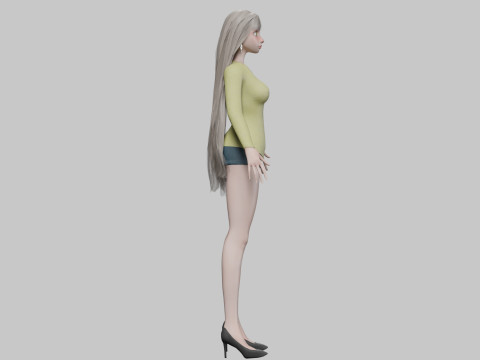 Pretty sweet girl V32683 Modelo 3D