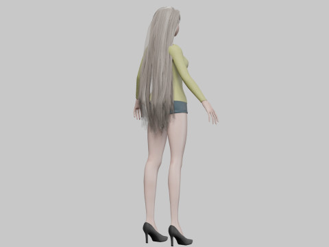 Pretty sweet girl V32683 Modelo 3D
