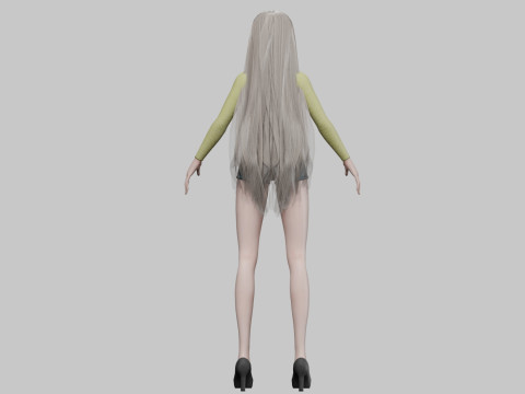 Pretty sweet girl V32683 Modelo 3D