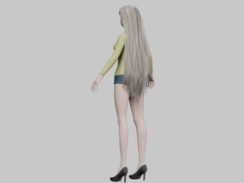 Pretty sweet girl V32683 Modelo 3D