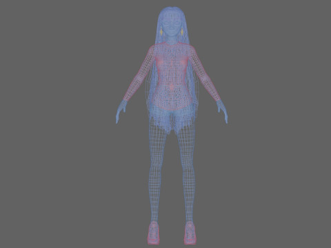 Pretty sweet girl V32683 Modelo 3D