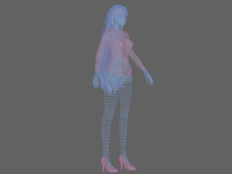 Pretty sweet girl V32683 Modelo 3D
