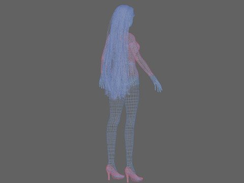 Pretty sweet girl V32683 Modelo 3D