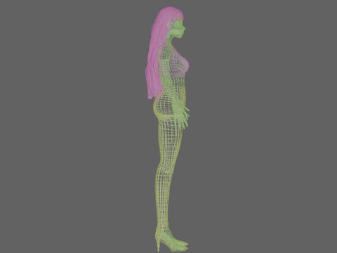 Pretty teen girl V33133 3D Model