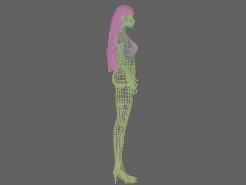 Pretty teen girl V33133 3D Model