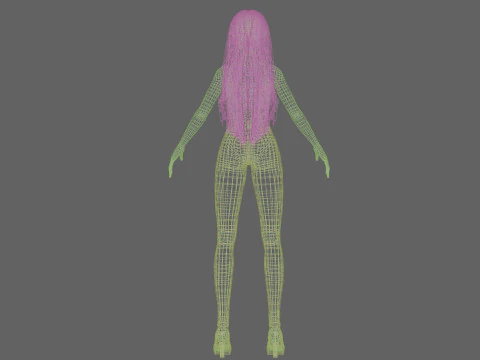 Pretty teen girl V33133 3D Model