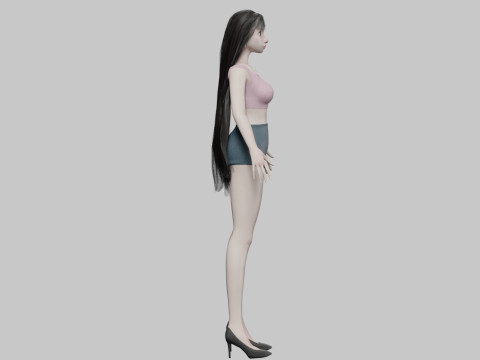Pretty young girl V29761 3Dモデル