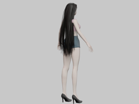 Pretty young girl V29761 3Dモデル