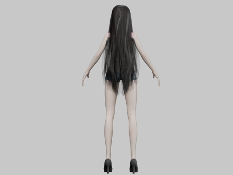 Pretty young girl V29761 3Dモデル