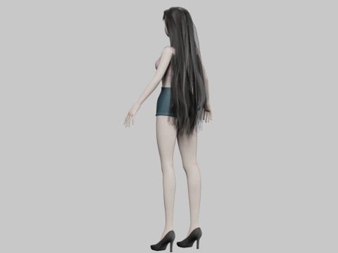 Pretty young girl V29761 3Dモデル