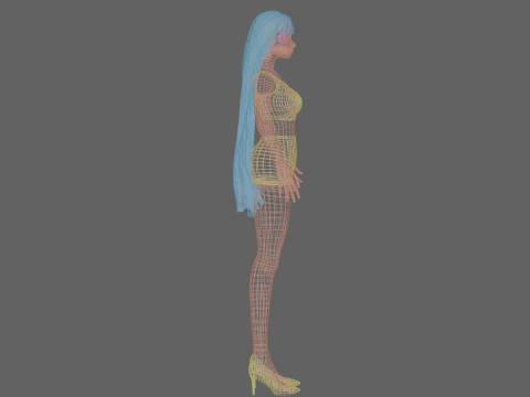 Pretty young girl V29761 3Dモデル