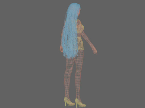 Pretty young girl V29761 3Dモデル