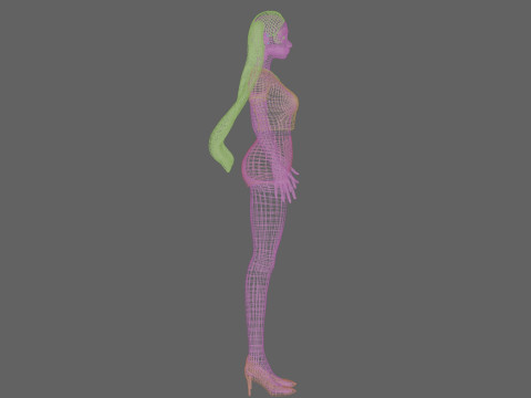 Sweet cartoon girl V24684 3Dモデル