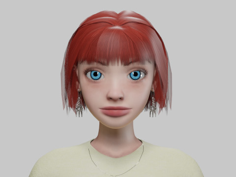 Sweet pretty girl V30337 3D मॉडल