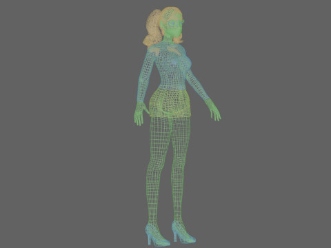 Sweet young girl V31941 Model 3D