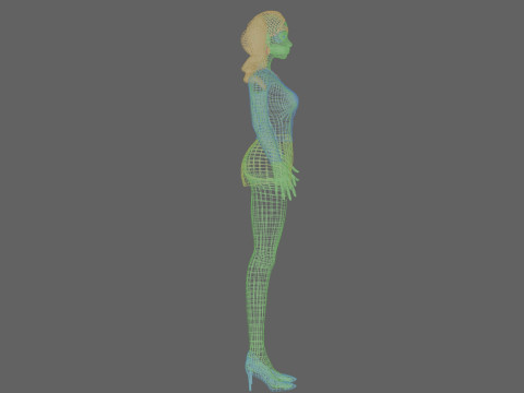 Sweet young girl V31941 Model 3D