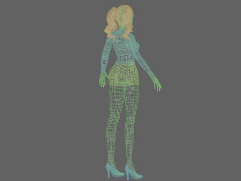 Sweet young girl V31941 Model 3D