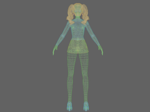 Sweet young girl V31941 Model 3D