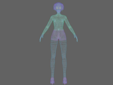 Young cute girl V21284 3D Model