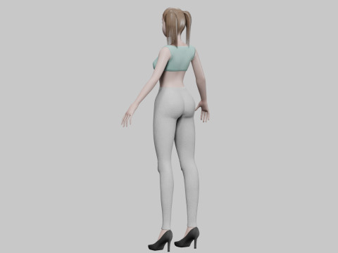 Young pretty girl V20851 Model 3D