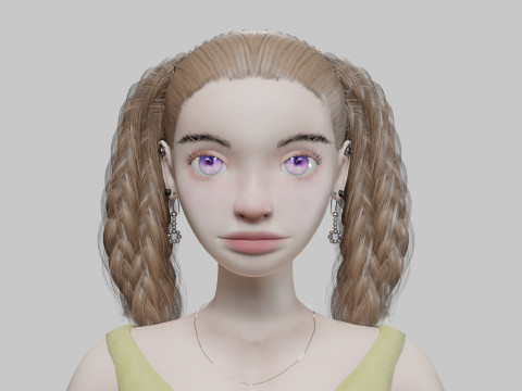 Young sweet girl V35190 Modelo 3D