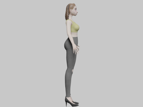 Young sweet girl V35190 Modelo 3D