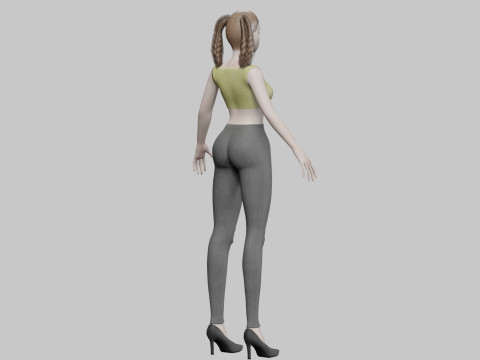 Young sweet girl V35190 Modelo 3D