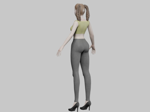 Young sweet girl V35190 Modelo 3D