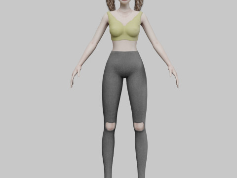 Young sweet girl V35190 Modelo 3D