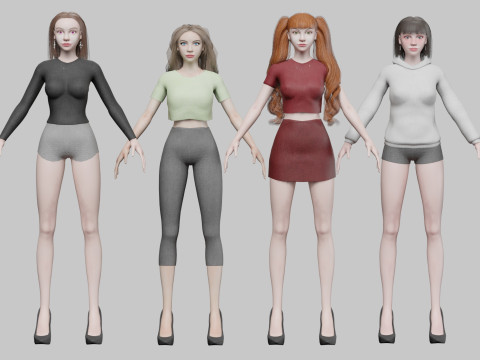 10 Women Collection Modelo 3D