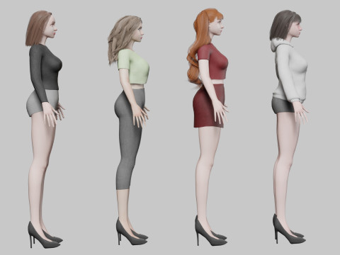 10 Women Collection Modelo 3D