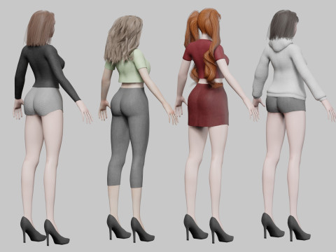 10 Women Collection Modelo 3D
