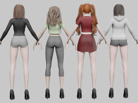 10 Women Collection Modelo 3D