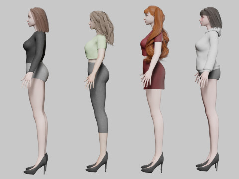 10 Women Collection Modelo 3D