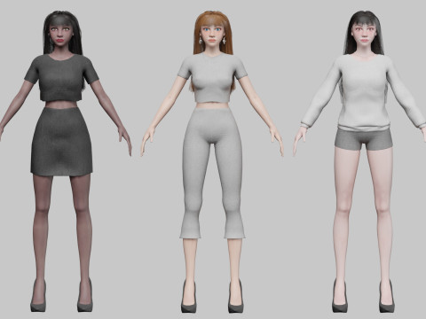 10 Women Collection Modelo 3D